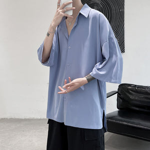 Oversize Short Sleeve Shirt - K-Pop Inspired Streetwear!