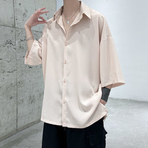 Oversize Short Sleeve Shirt - K-Pop Inspired Streetwear!