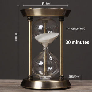 Retro Metal Hourglass Sand Timer..