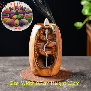 Relax Your Mind! Waterfall Incense burner. With 10 Cones Included..
