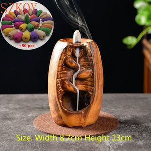 Relax Your Mind! Waterfall Incense burner. With 10 Cones Included..