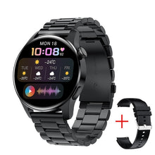 Men's State-of-the-art Android iOS Smartwatch. Full Touch, Waterproof, Steel Band.