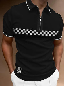 Men's Short-Sleeved Polo Shirt - Size M-3XL