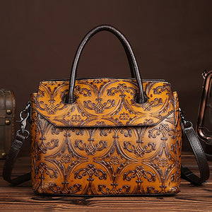 Women's Genuine Leather Cowhide Designer Handbag