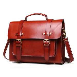 New Unisex Leather Retro Briefcase &  Messenger Bag