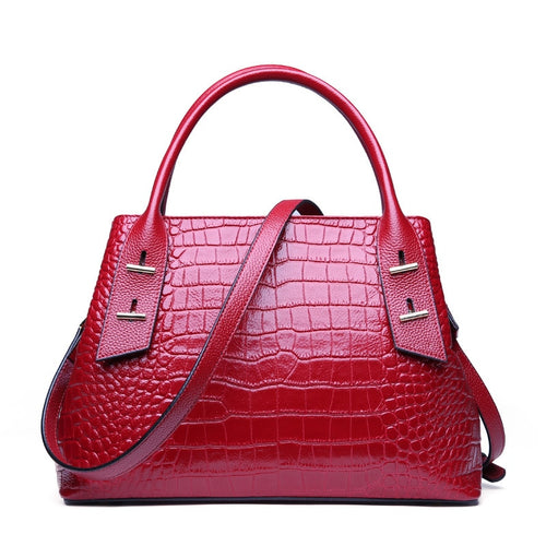 Fashion Alligator Genuine Leather Shoulder Bag
