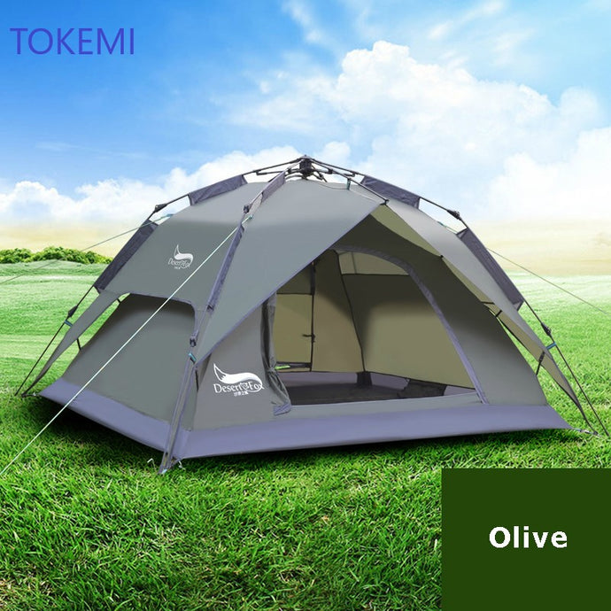 Desert & Fox Automatic * 3-4 Person Tent * Easy Instant Setup
